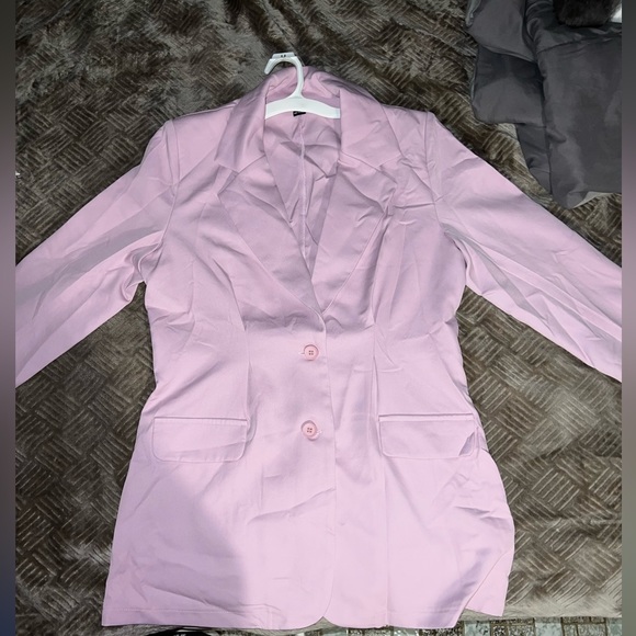 SHEIN SXY Lapel Neck Single Breasted Blazer - Picture 8 of 10